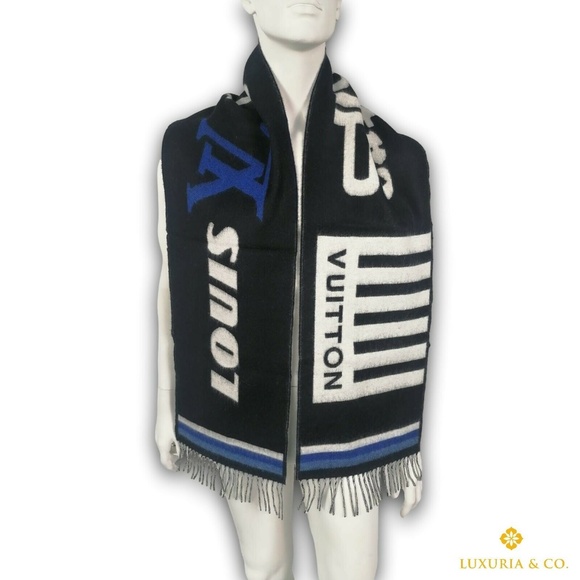 New Authentic Louis Vuitton Wool Cashmere LV Forward Scarf - Picture 1 of 12